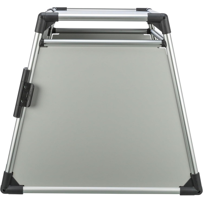 Тріксі Транспортний бокс для собак з алюмінію, розмір M–L, 60x65x86 см - стабільний, тихий, з безпечним замком та неслизьким килимком