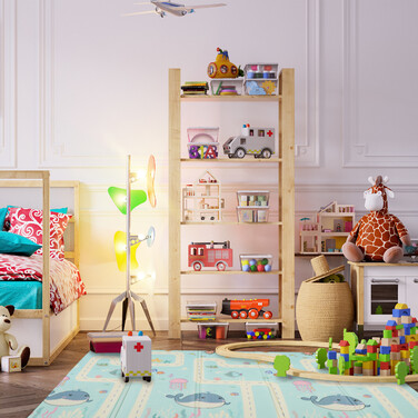 Relaxdays Foldable Play Mat - Land and Sea Animals