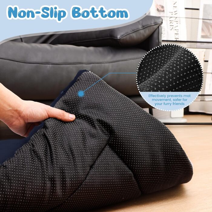 Крісло-лежанка для собак великих порід Baodan, 106x71 см, водонепроникне, з антиковзною основою, XL, Marineblau