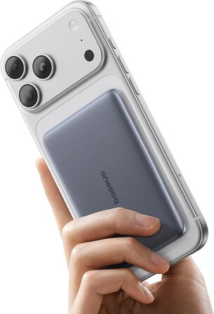 Power Bank Baseus Picogo AM41: 5000mAh, Magsafe, PD 20W, бездротова зарядка, USB-C, для iPhone 17/16/15/14/13/12, Space Grey