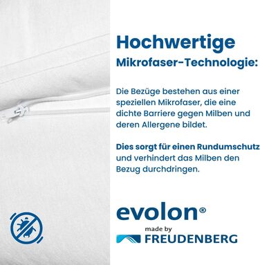 Softsan Protect Plus Mattress Cover, mite-proof 90x200x25 cm, height 25 cm, encasing, dust mite protection for house dust allergy sufferers, mite feces-proof, white