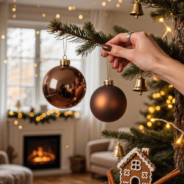 Набір прикрас на ялинку 101 шт. Пластикові кулі Рожеве золото Матові, Блискучі, з Гліттером, Ялинкові стрічки, Декор для дому та свят