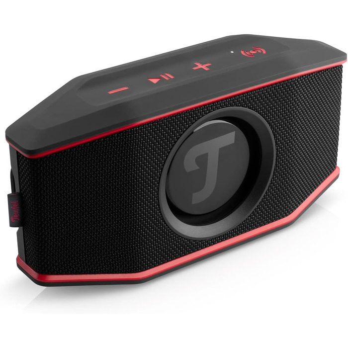 Портативна Bluetooth-колонка Teufel ROCKSTER GO 2 для зовнішнього використання, чорно-червона