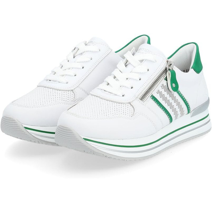 Жіночі кросівки Remonte D1318 – білі, напівчеревики, зручна устілка, 45 EU