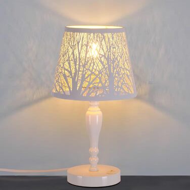 Промислова настільна лампа з металу, Е27, рустикальний дизайн, ретро лампа Едісона для вітальні, з вимикачем (без лампочки), колір Чорний (Берези Біліші)