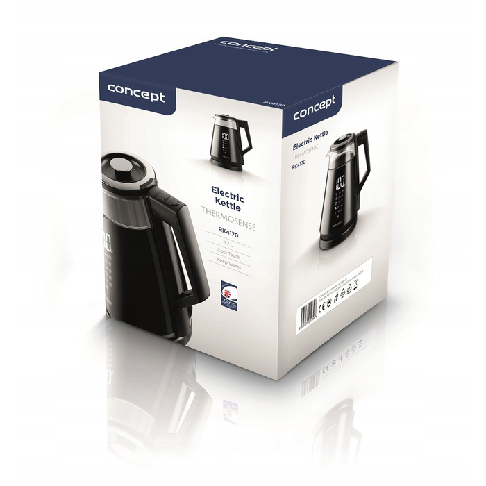 Скляний електрочайник THERMOSENSE Concept RK4170, 1,7 л