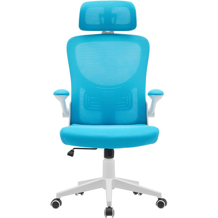 Офісне крісло BAKAJI, нейлон, блакитний (56 x 116-126 см)