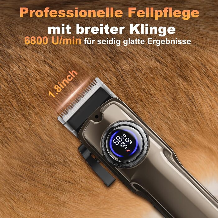 Набір триммерів для собак 3-в-1: машинка для стрижки, триммер для подушечок лап, професійний триммер для густого хутра, для собак та котів (2 шт.)