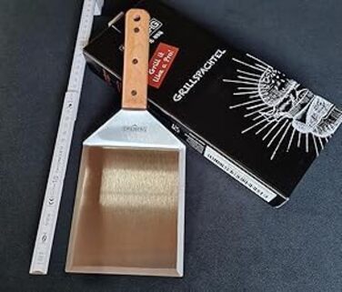 Набір для приготування бургерів DREIBERG® з нержавіючої сталі (9 предметів) - включає лопатку, гриль-прес, розчавлювач, диспенсер спецій, рецепти та папір для випікання