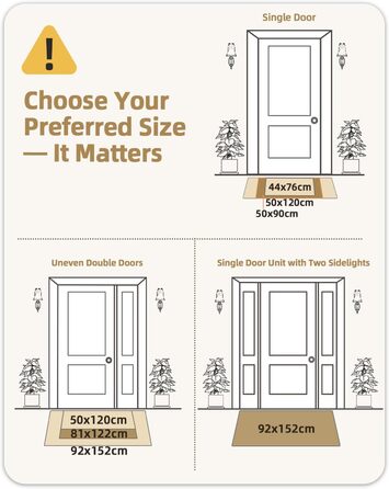 Килимок для дому COLOR&GEOMETRY 44x76 см – чорний, машинного прання, протиковзкий, вбираючий, мінімалістичний дизайн для входу, порогу та коридору