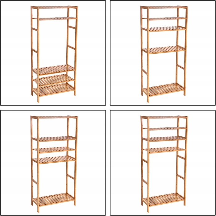 Етажерка для ванної кімнати Songmics, відтінки коричневого, 9,5 x 30 x 132 см