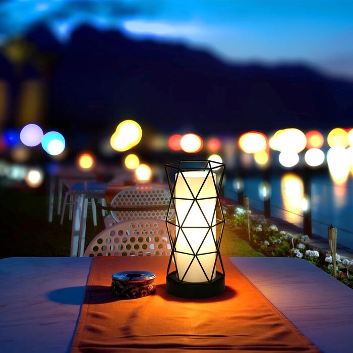 Настільна лампа з дерева та металу, вінтажний стиль, E14/E27, для дитячої, вітальні, спальні, бару (чорний)