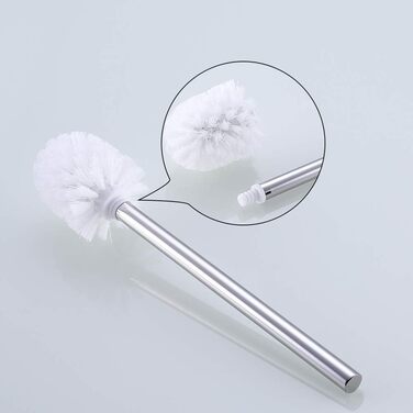 Turs Stainless Steel Toothbrush Holder Bath Drinking Glass Tumbler with Holder Wall Mount, Polished Surface, K7007P (Toilet Brush Holder)