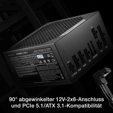 Блок живлення для ПК be quiet! Power Zone 2 1000W, сертифікація 80 Plus та Cybenetics Platinum