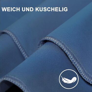 Набір рушників з мікрофібри, швидковисихаючих, 3 шт. (180x90см, 80x40см, 50x30см) для подорожей, спорту, пляжу, блакитний