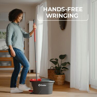 Система для миття підлоги O-Cedar Frustfreie: швабра з відром та 4 запасні наповнювачі. Мікрофібра, легкий віджим