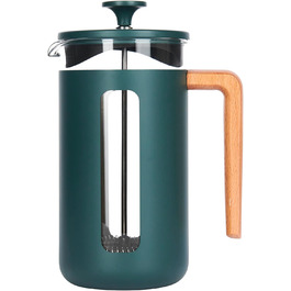 Френч-прес La Cafetière Pisa, 8 чашок, нержавіюча сталь, зелений, у подарунковій коробці