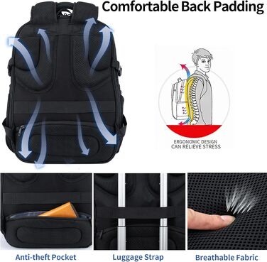 VANKEAN 17-inch extra-large laptop backpack