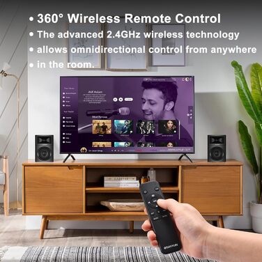 Акустичні колонки Sanyun SW203 4.0 - 60W, 4-Way, DSP, 3D звук, USB/Bluetooth 5.4, AUX, для студії (Пара, Червоний)