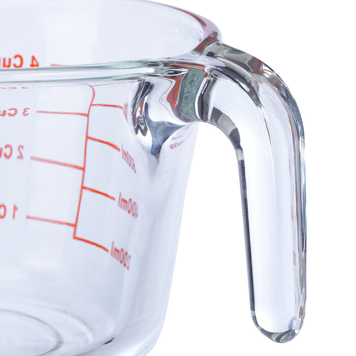 Relaxdays 1-Liter Glass Measuring Cup