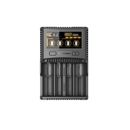 Зарядний пристрій Nitecore SC4 4-канальний для Li-Ion, NiMH, NiCd акумуляторів з LCD-дисплеєм