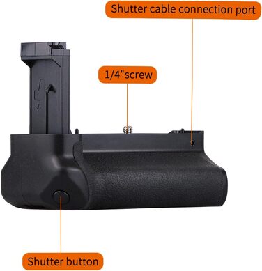 Вертикальний хват для Canon EOS RP/R8: тримач акумулятора 2 x LP-E17 | QUMOX