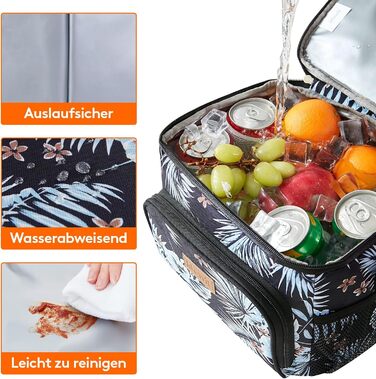 Термосумка LifeWit 9L для ланчу, 12 банок, з виставним ремінцем, для пікніка та роботи