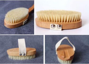 CambOs Bath Brushes with Boar Bristles for Women and Men, Bath and Body Brushes, Bath Accessories, Shower Brushes with Long Handle