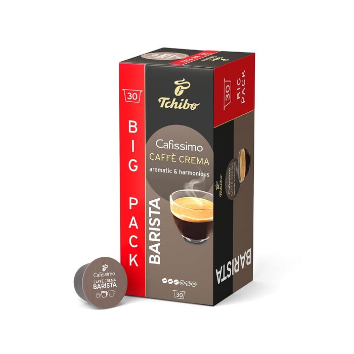 Набір кавових капсул Tchibo Cafissimo Caffè Crema Barista, 120 шт (4х30), етична торгівля