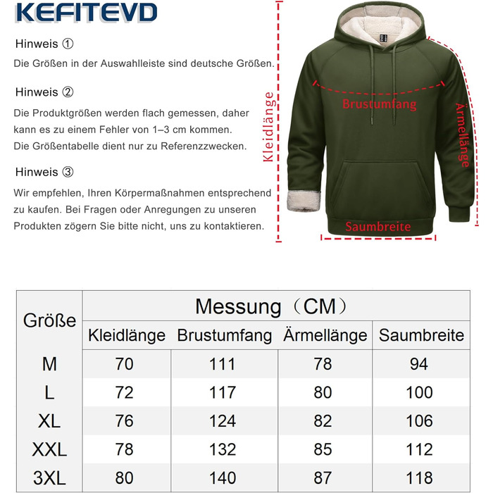Качур Cavva для чоловіків з капюшоном, флісова кофта, військово-зелений, XL