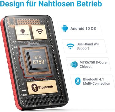 MP3 плеєр Mechen 96GB Bluetooth Android з Wi-Fi, 4.0
