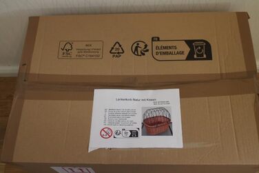 Корзина для велосипеда для собак з ручки з ротангу з металевою сіткою та подушкою XL або XXL. Велосипедна корзина для собак, корзина для тварин, корзина для покупок, натуральний матеріал (з подушкою)