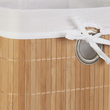 Relaxdays Bamboo Storage Basket Set