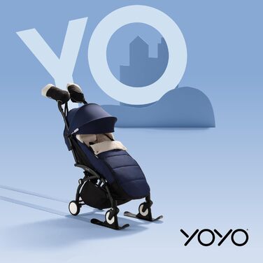 Дитячий зимовий конверт Babyzen YOYO Ginger з шерпою та флісовим капюшоном, зручний мішок для коляски, машинне прання, з сумкою для зберігання