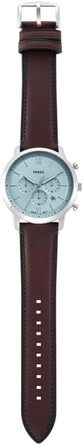 Годинник чоловічий Fossil Neutra Chronograph – шкіряний ремінець (коричневий/блакитний)