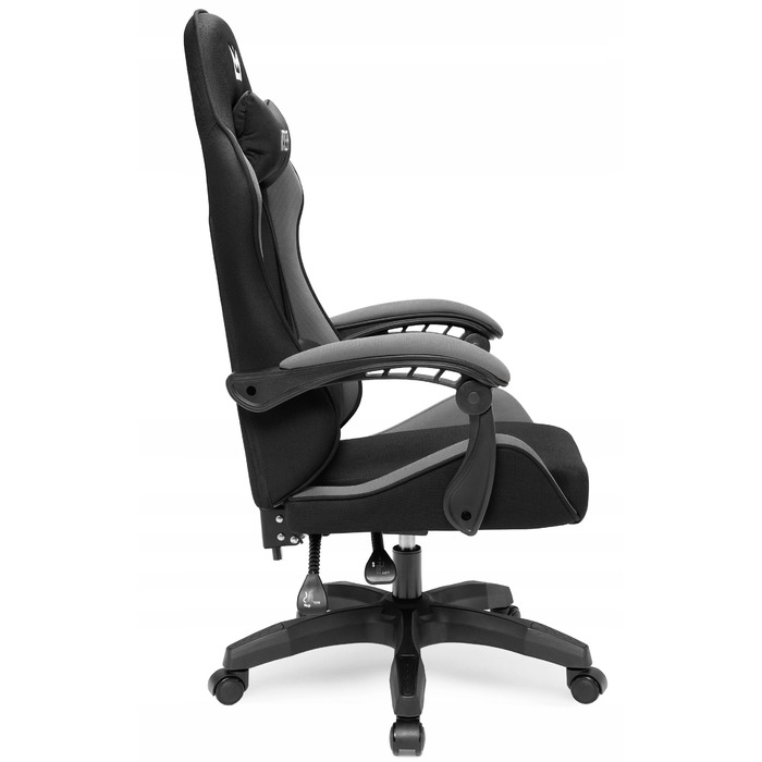 Ігрове крісло IMBA seat Strider, тканина, чорно-сіре