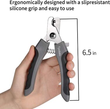 Професійні ножиці для стрижки кігтів собак та котів з нержавіючої сталі та пилочкою. Підходять для всіх порід (маленьких, середніх, великих). Безпечний захист від защемлення.