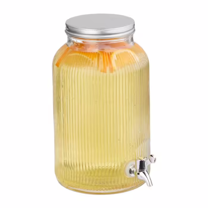 Relaxdays Drink Dispenser, Ribbed Design
