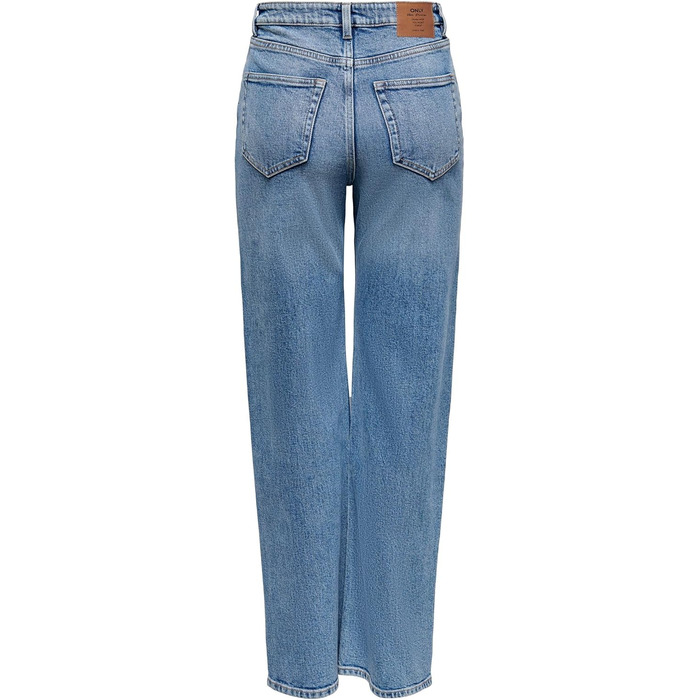 Джинси жіночі ONLY Onljuicy HW Wide Leg Rea707 середнього блакитного кольору, розмір 28W/34L