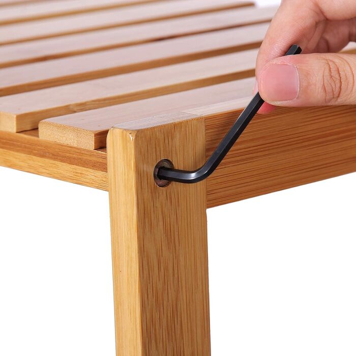 Етажерка для ванної кімнати Songmics, відтінки коричневого, 9,5 x 30 x 132 см