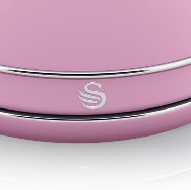 Електричний чайник Swan Retro 1.8 л, рожевий, з автоматичним відключенням, нержавіюча сталь, 3000 Вт
