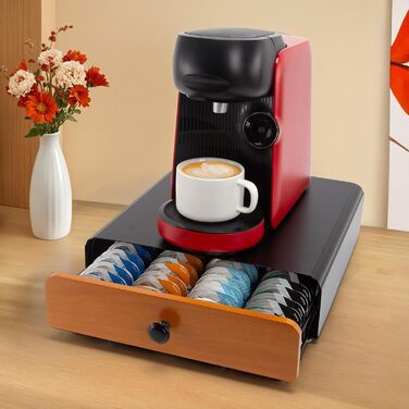 Тримач для капсул Tassimo, чорна шухляда для 64 капсул, органайзер для кавових капсул