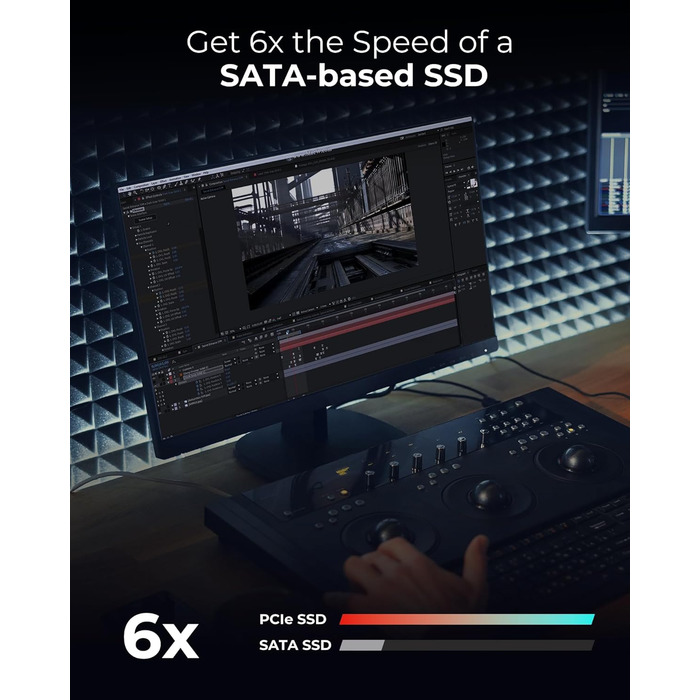 Lexar NM610 PRO 1TB SSD: Швидкий M.2 NVMe SSD для ноутбука та ПК (3300 МБ/с)