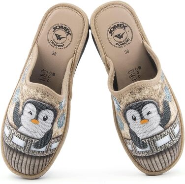 Жіночі халапи JOMIX Winter - зручні та теплі домашні тапочки, Італія, 37 EU, бежевий колір