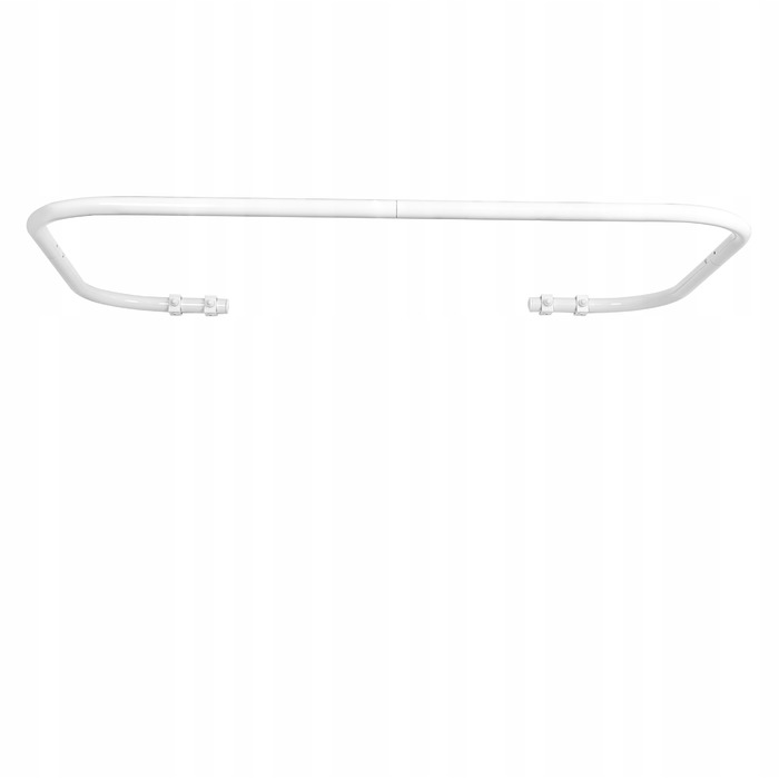 Кутовий штанга для душу Sasko 70-120 x 25 мм, білий