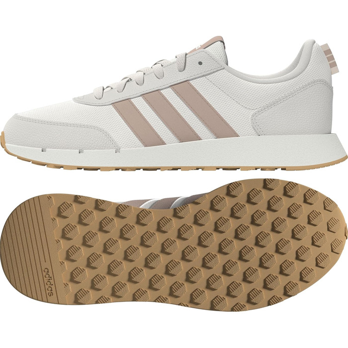 Жіночі бігові кросівки Adidas Run 50s (42 2/3 EU, Off White Wonder Taupe Gum 3)
