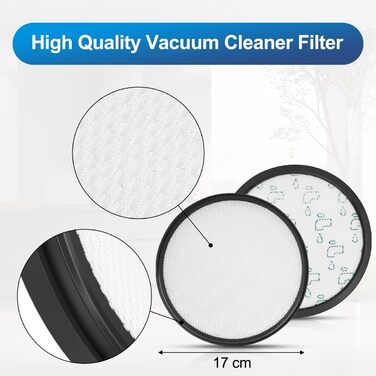 Фільтри для пилососа Rowenta X-Trem Power Cyclonic (2 шт.), замінні, сумісні з моделями RO69xx