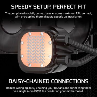 Система водяного охолодження Corsair Nautilus 360 RS для CPU – 360мм AIO, тиха, без RGB, чорний колір. Сумісна з Intel LGA 1851/1700, AMD AM5/AM4. В комплекті 3 вентилятори RS120.