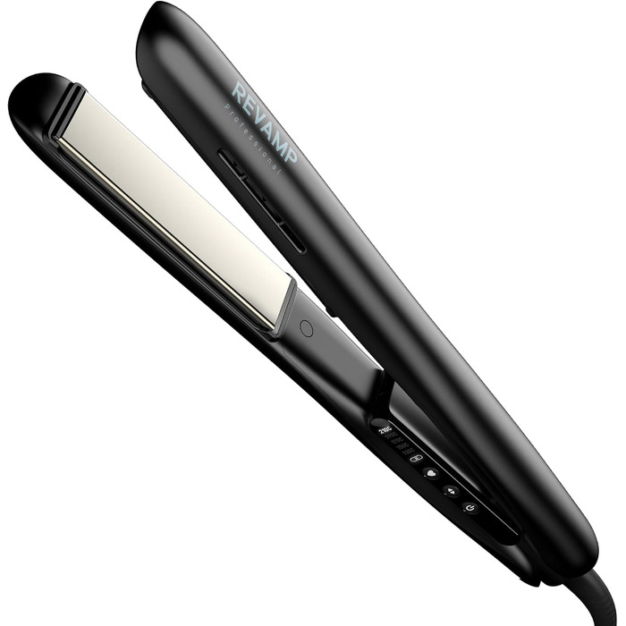 Professional Ceramic Hair Straightener & Curling Iron - 80-235°C with LCD Display, Ionic Plates, Infrared Technology, 3m Cord, & Hair Care Oils