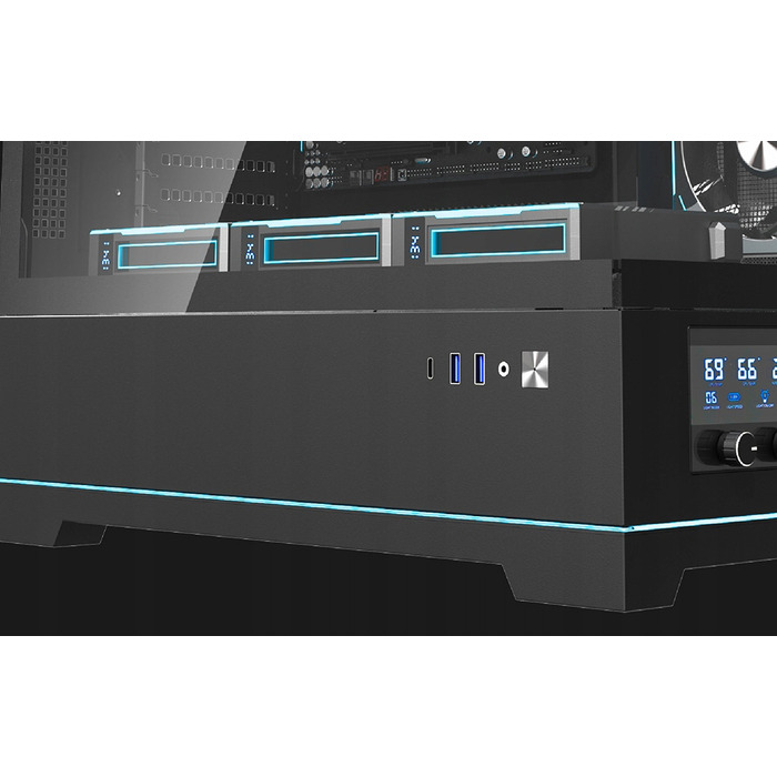 Ігровий корпус DarkFlash DY451L PRO ATX Midi Tower, загартоване скло, ARGB